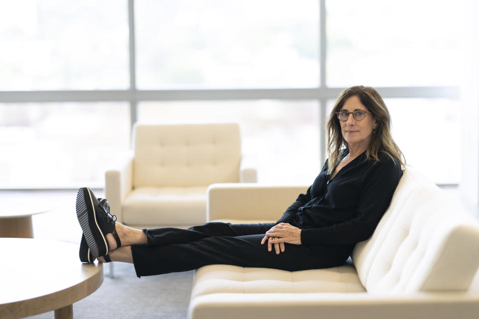 Nicole Holofcener poses for a portrait to promote the film "You Hurt My Feelings" on Thursday, May 11, 2023, at the Pacific Design Center in West Hollywood, Calif. (AP Photo/Jae C. Hong)