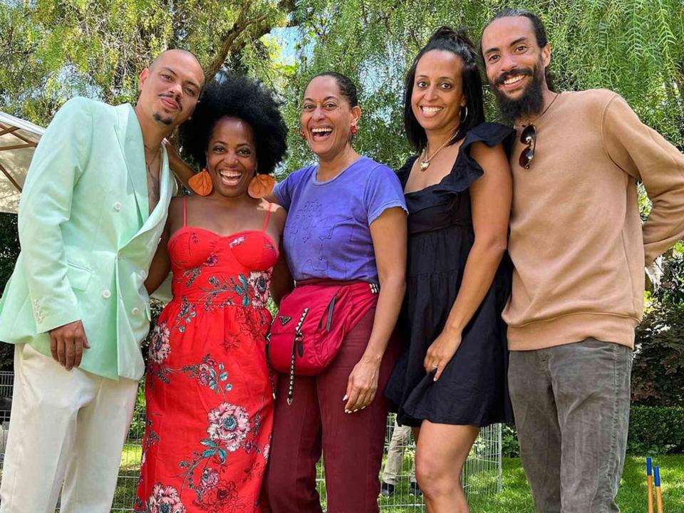 <p>Tracee Ellis Ross Instagram</p> Tracee Ellis Ross and her siblings: Evan Ross, Rhonda Ross Kendrick, Chudney Ross and Ross Naess