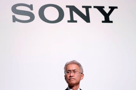 FILE PHOTO: Sony Corp's new President and Chief Executive Officer Kenichiro Yoshida attends a news conference on their business plan at the company's headquarters in Tokyo, Japan May 22, 2018.  REUTERS/Toru Hanai/File Photo