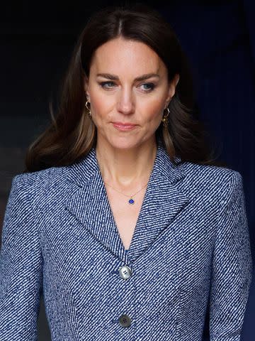 <p>Max Mumby/Indigo/Getty</p> Catherine, Duchess of Cambridge attends the official opening of the Glade of Light Memorial at Manchester Cathedral on May 10, 2022 in Manchester, England.