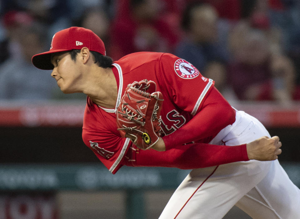 Shohei Ohtani has been cleared to return to the Angels rotation. (AP Photo/Kyusung Gong, file)