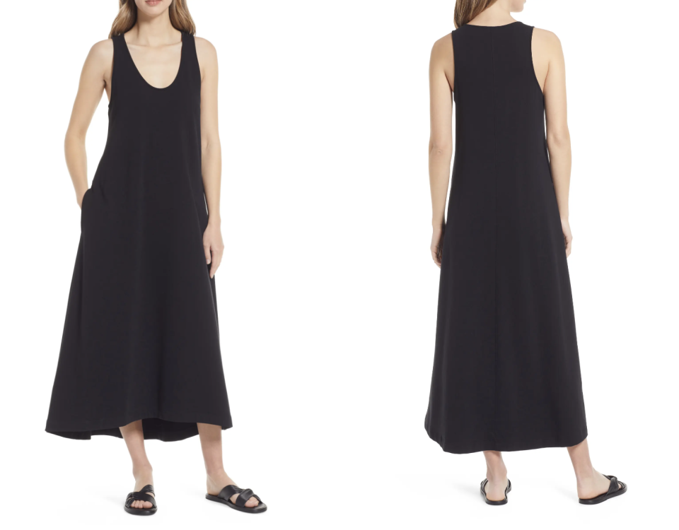 Nordstrom Cotton Blend Knit Tank Dress in Black (Photo via Nordstrom)