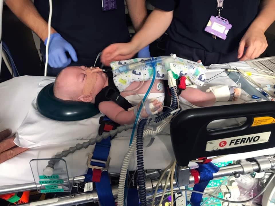 Archie's parents raised raised £10,000 to send their son to America for experimental treatment and started a petition to the NHS to allow him to travel (CATERS)