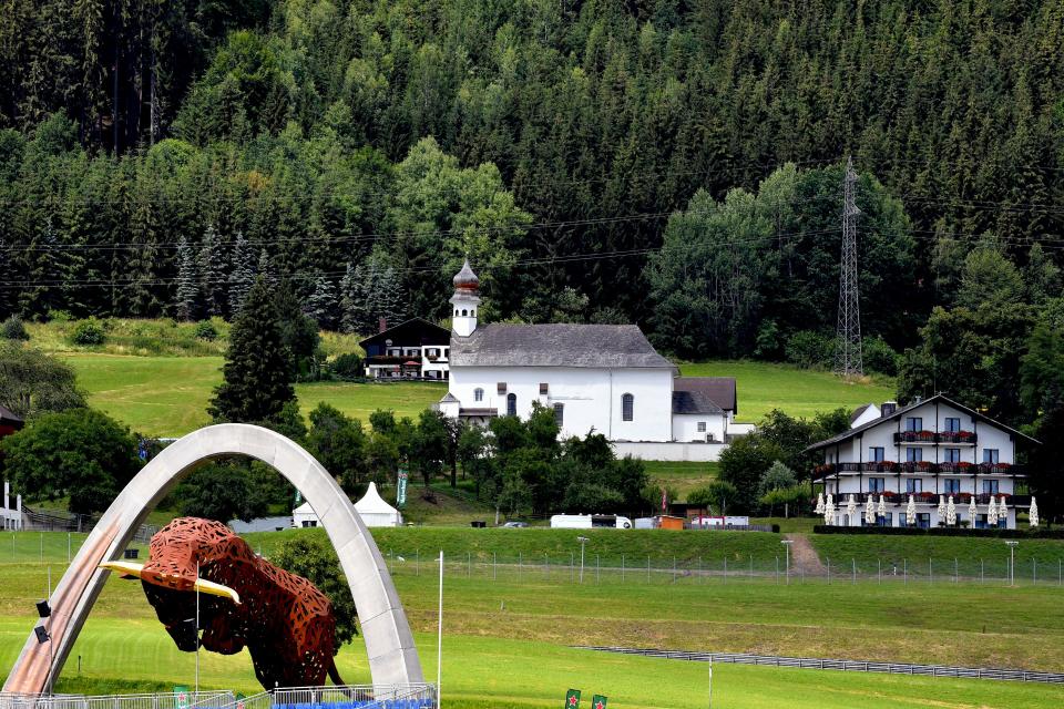 How Pretty? The Red Bull Ring is proper chocolate-box territory, 800m up in the Styrian mountains