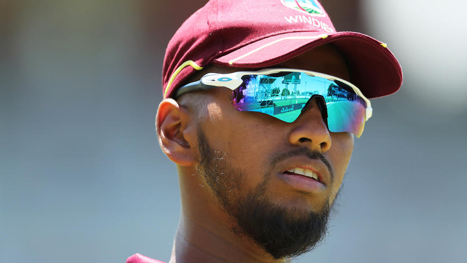 West Indian cricketer Nicholas Pooran, pictured, has been banned for ball-tampering.