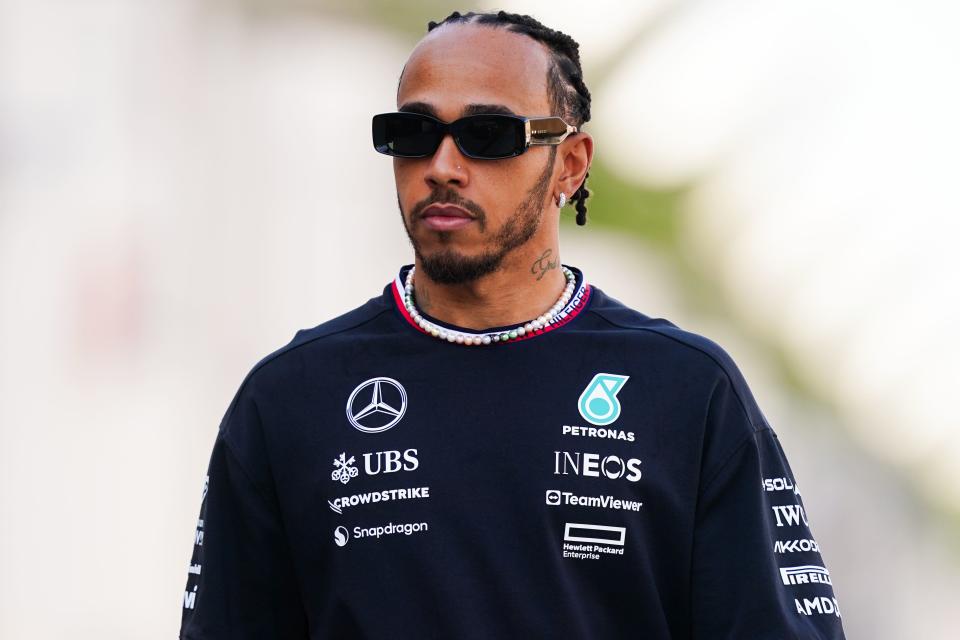 Lewis Hamilton finished fastest on the opening day in Bahrain (David Davies/PA) (PA Wire)
