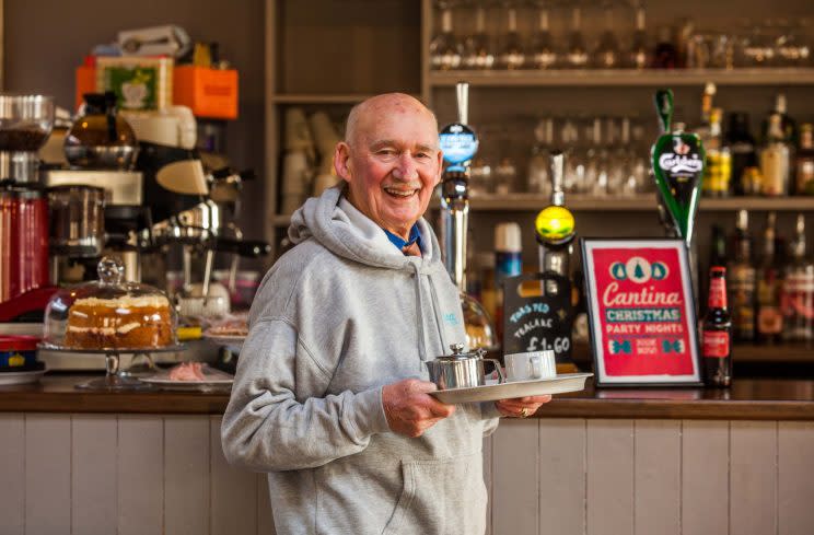 The ‘bored’ 89-year-old ex-soldier who wanted a job now works in a cafe