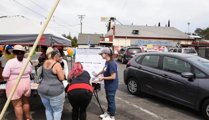 Traffic planners held a pop-up meeting at River Road Market to gain input from residents to help refine street design concepts in the Bystrom area of unincorporated south Modesto, Calif., on Friday, August 5, 2022.