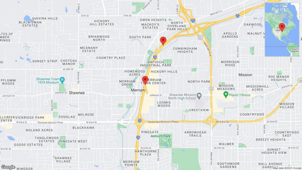 A detailed map that shows the affected road due to 'A crash has been reported on northbound I-35' on December 23rd at 6:23 p.m.