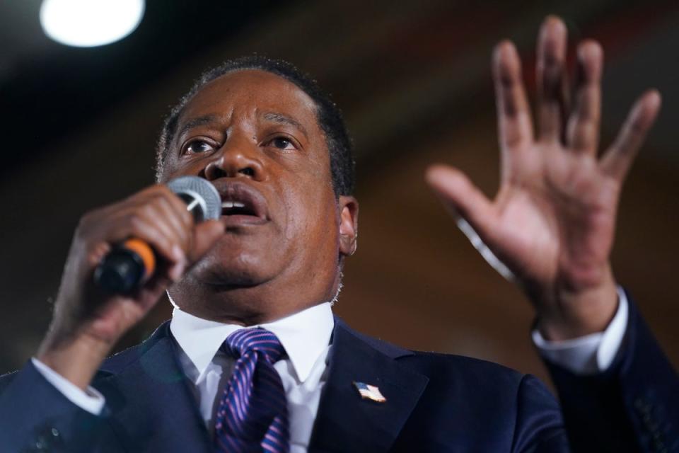 Larry Elder announced his own run for the White House (Copyright 2021 The Associated Press. All rights reserved)