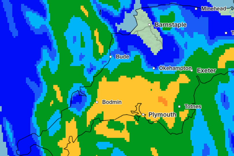 A wall of rain will hit the region on Monday -Credit:Met Office