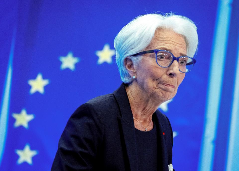 Christine Lagarde, president of the European Central Bank, smiles during a press conference following a meeting of the governing council in Frankfurt, Germany, on July 21, 2022. Europe is going to see higher interest rates. The European Central Bank's meeting on Sept. 8 was not about whether to raise rates, but by how much.