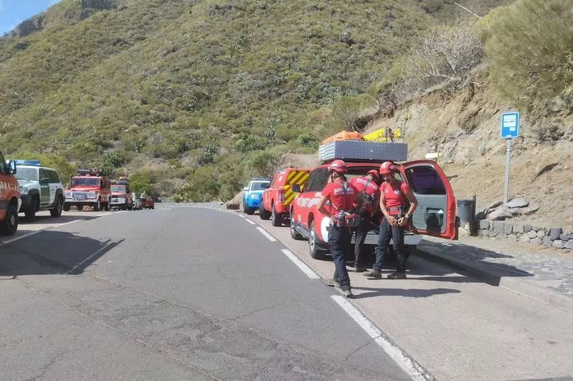 Volunteer firemen searching for missing Jay Slater in Tenerife