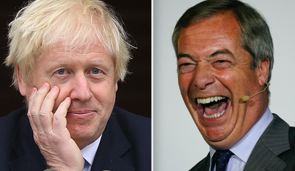 Nigel Farage has reportedly set out terms for an electoral pact with Boris Johnson (GETTY)