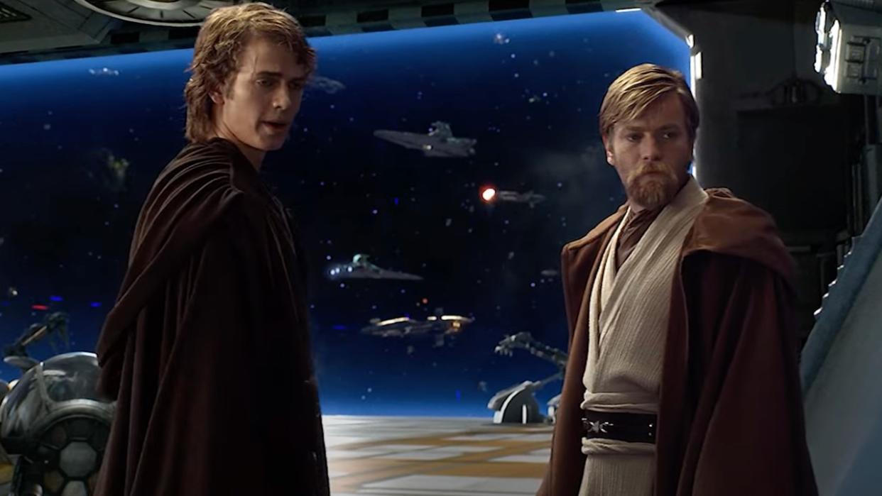  Hayden Christensen and Ewan McGregor in Star Wars: Episode III - Revenge of the Sith. 