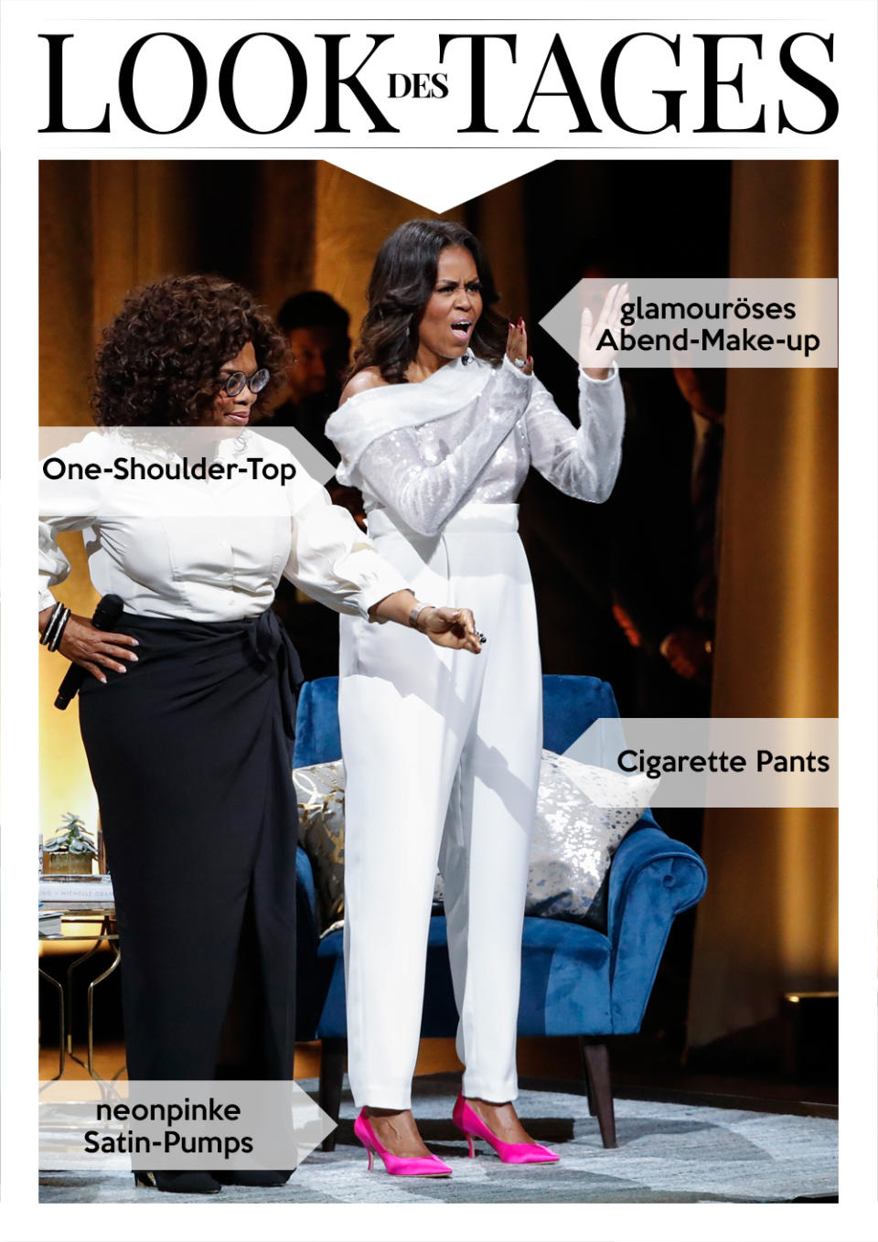 Michelle Obama funkelte durch die erste Nacht ihrer Buch-Tournee. (Bild: Splash News)