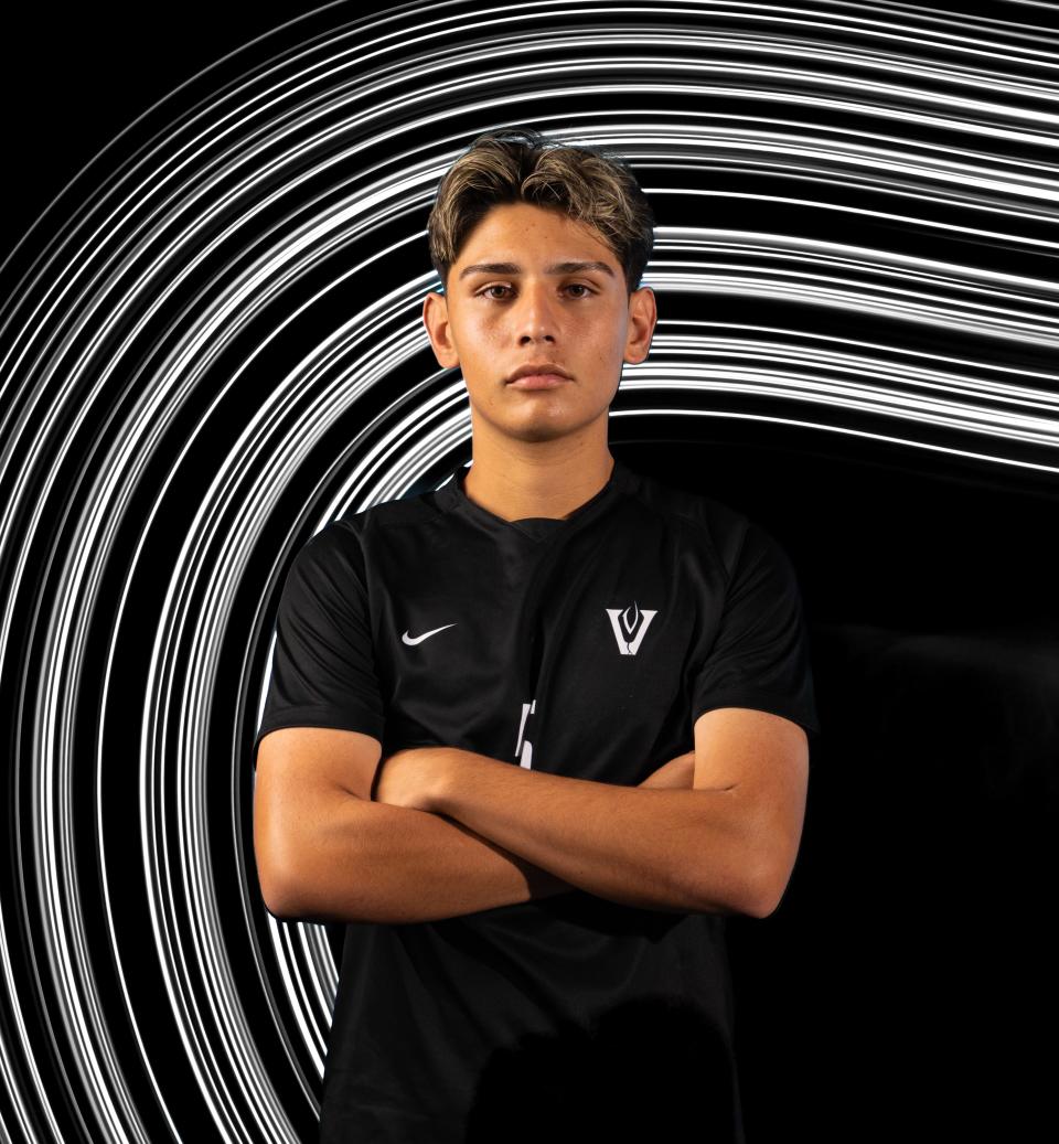 Vandegrift's Emmy Aranda was the driving force behind the Vipers' run to the Class 6A boys state soccer tournament. It was the first trip to state ever for the Vipers program. The midfielder scored 22 goals and had nine assists this season.