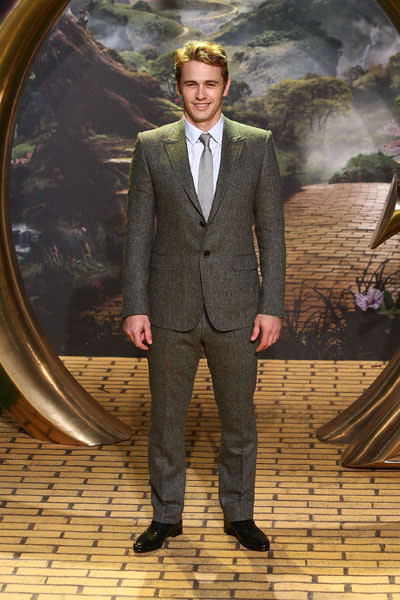 James Franco at the London premiere, Feb 2013 Image © Getty