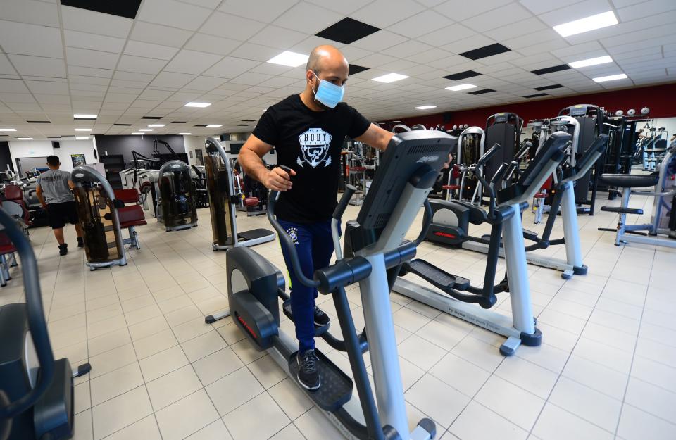 Gym reopen France masks cardio equipment