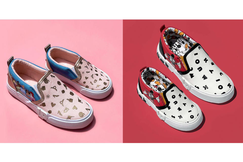 Ground Up Disney Princess and Mickey sneakers available exclusively on Zappos. - Credit: Courtesy of Ground Up