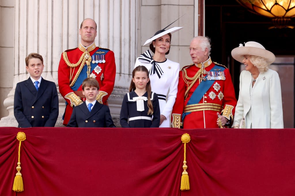 Kate Middleton and the royal family attends this year’s Trooping the Colour. REUTERS