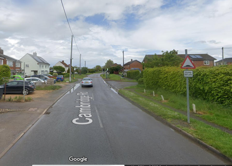 The incident took place on Cambridge Road, Dunton, Bedfordshire, on 11 May. (Google)