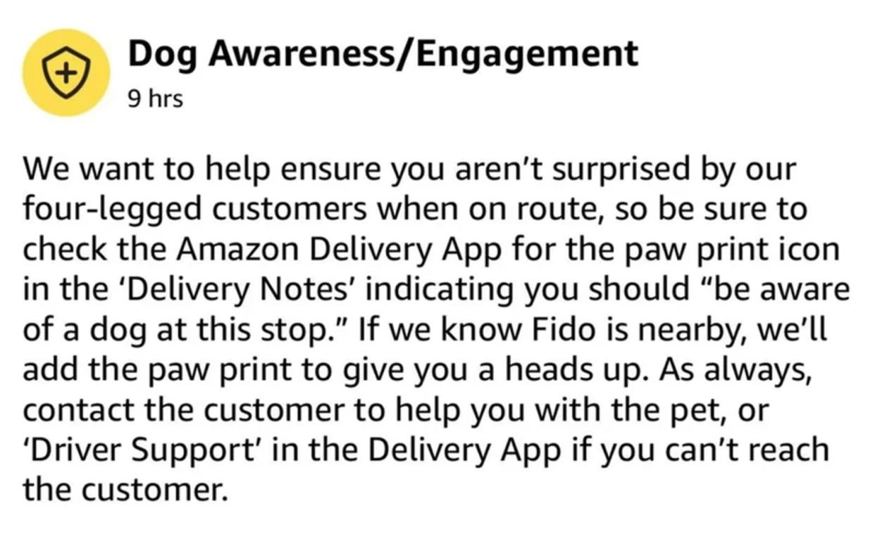 Amazon message