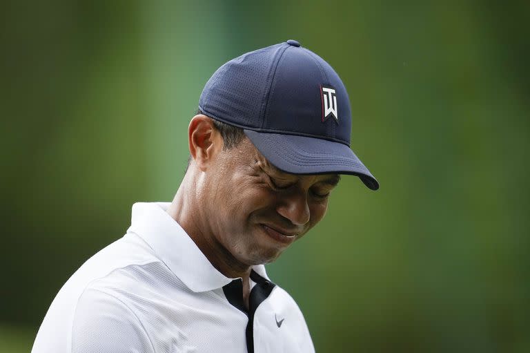 Tiger Woods en el último Masters de Augusta, donde tuvo que abandonar