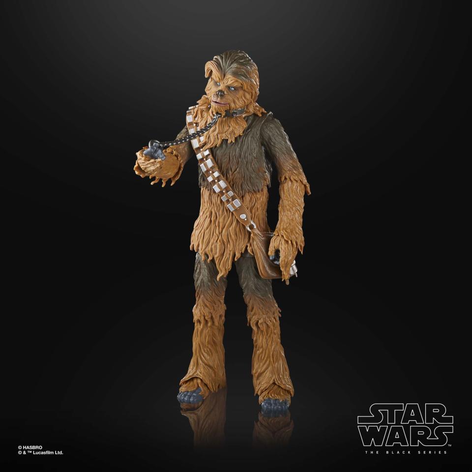 Star Wars The Black Series Return of the Jedi Chewbacca posed against a black background