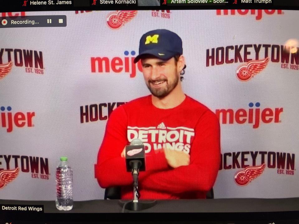 Detroit Red Wings captain and ex-Wolverine Dylan Larkin