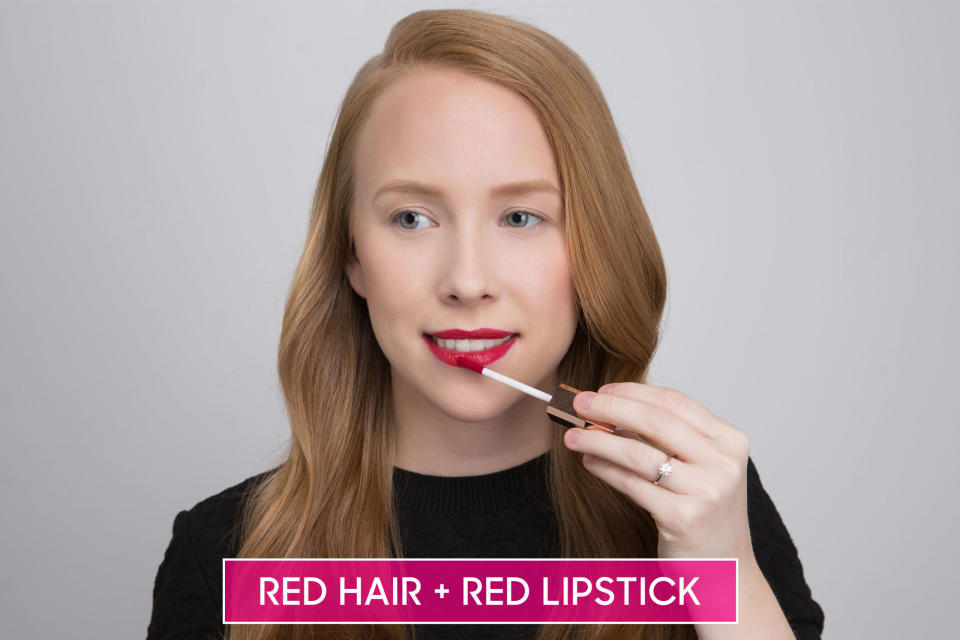 Rule #1: Redheads shouldn't wear red lipstick.