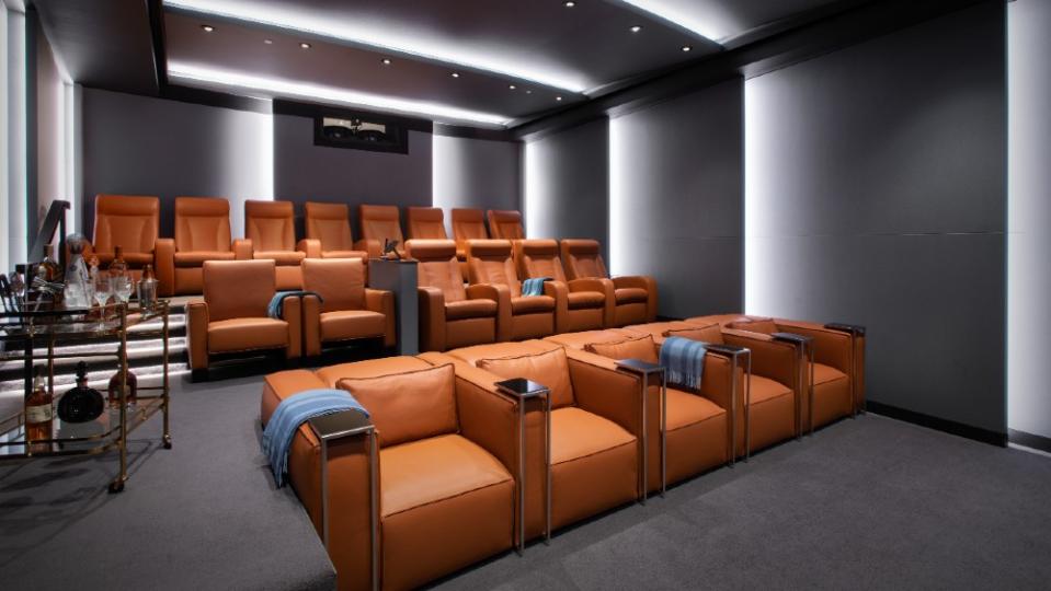 The building’s IMAX screening room - Credit: Four Seasons Private Residences Los Angeles