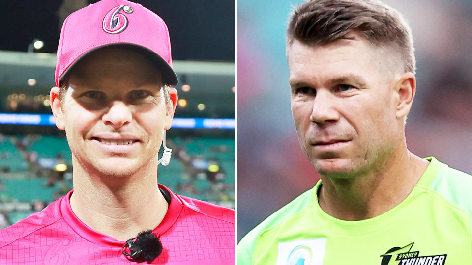 Steve Smith and David Warner, pictured here in the BBL.