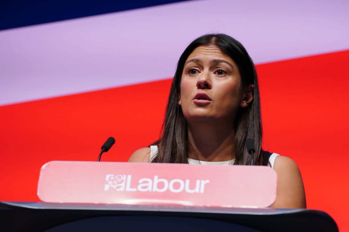 Shadow communities secretary Lisa Nandy was speaking at the Labour Party conference in Liverpool (Peter Byrne/PA) (PA Wire)
