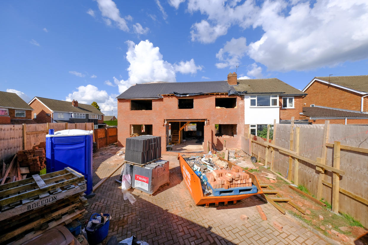 Singh was granted planning permission for an extension but instead bulldozed the semi-detached home and built a huge four-bedroomed home in its place. (SWNS)