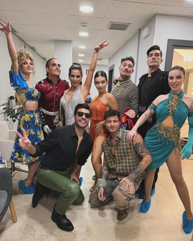 Elena Tablada junto a sus compañeros de Bailando con las estrellas 