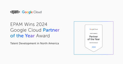 EPAM Wins 2024 Google Cloud Talent Development Partner of the Year Award in North America