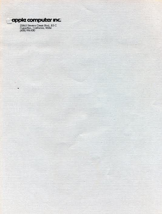 apple letterhead