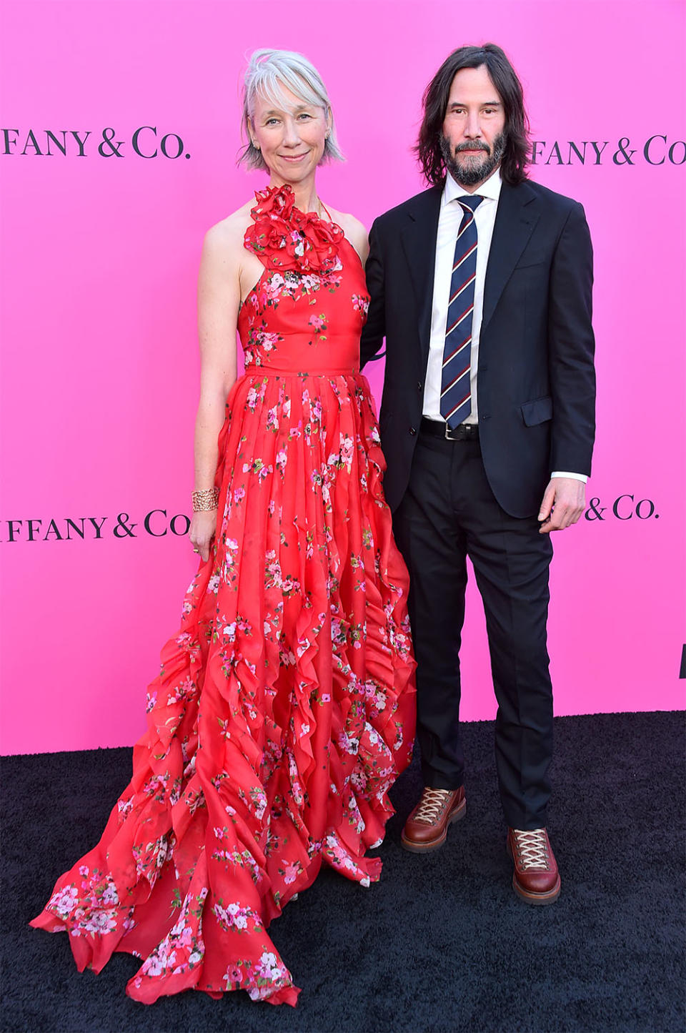 Alexandra Grant and Keanu Reeves attend MOCA Gala 2023 at The Geffen Contemporary at MOCA on April 15, 2023 in Los Angeles, California.