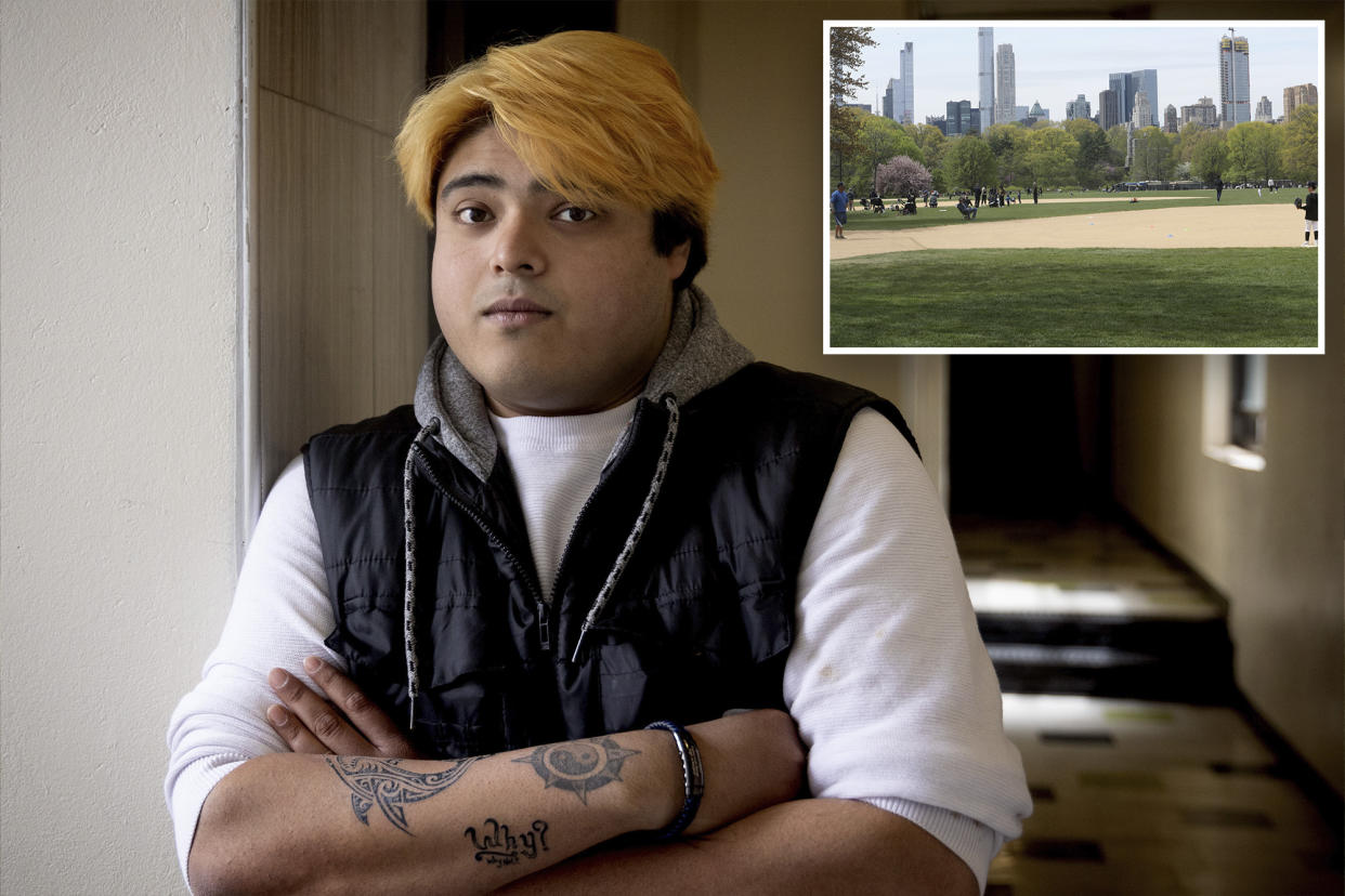 An iconic view of Central Park and the victim who says he fought back.