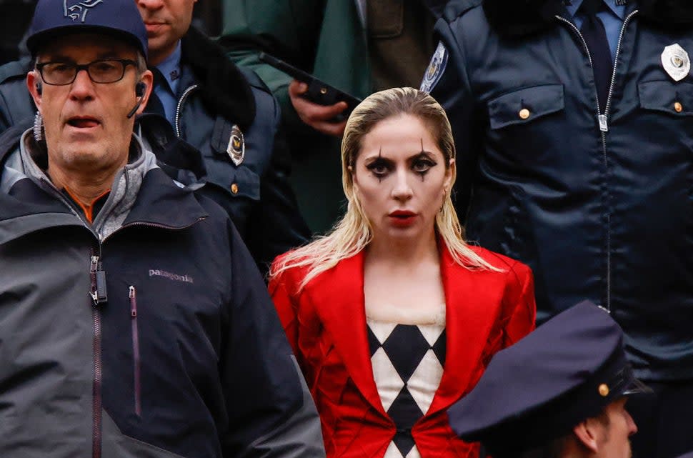 Lady Gaga on set of the 'Joker: Folie à Deux'
