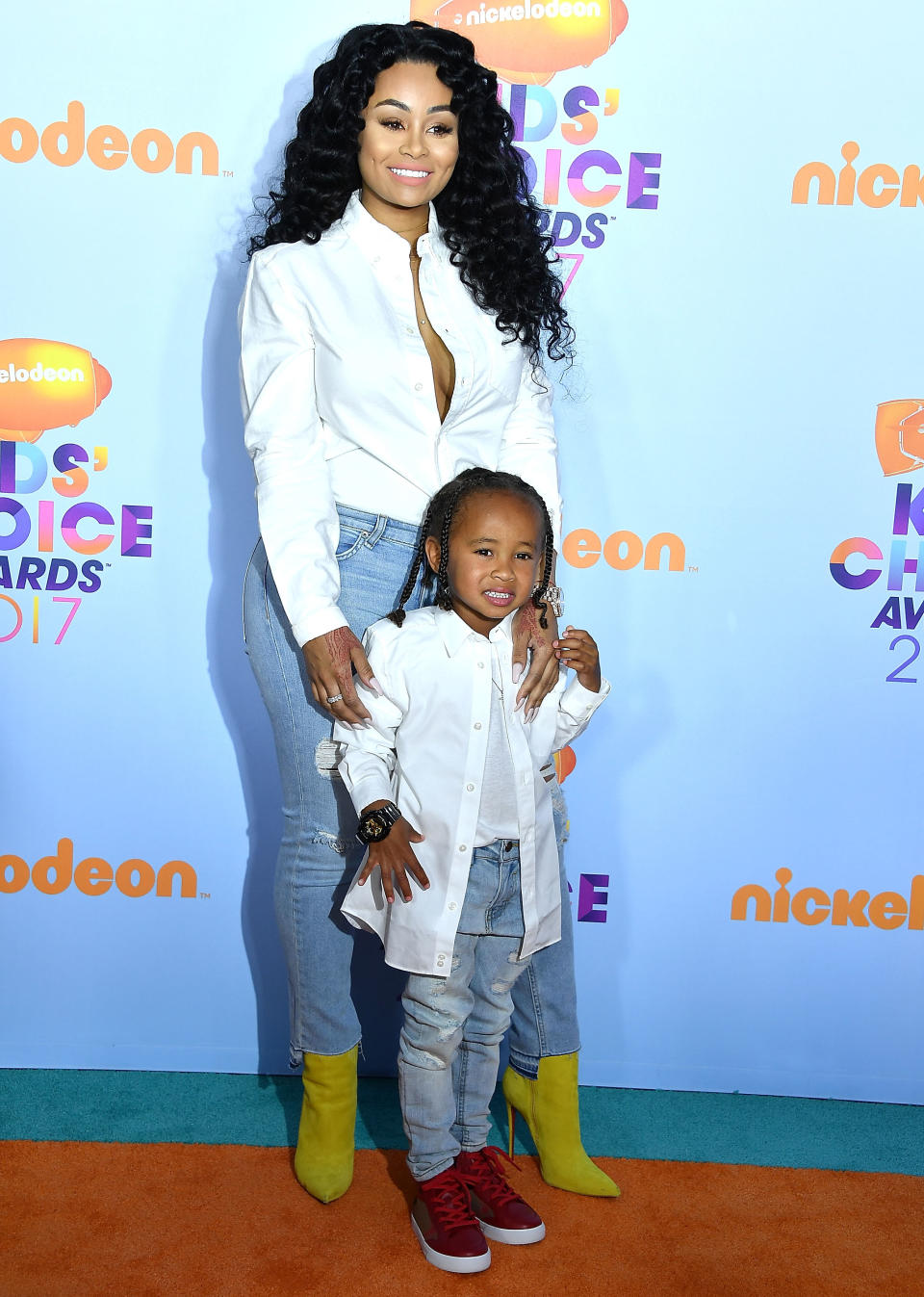 Blac Chyna y King Cairo, su hijo con Tyga (Steve Granitz/WireImage)