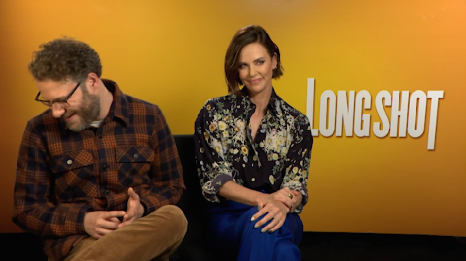 Seth Rogen and Charlize Theron discuss <em>Long Shot</em>, in UK cinemas on 3 May