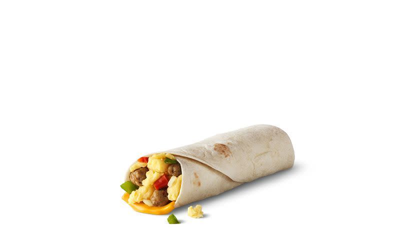 keto mcdonalds, sausage burrito