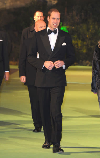 Prince William at the London premiere of The Hobbit, Dec 2012 © Rex