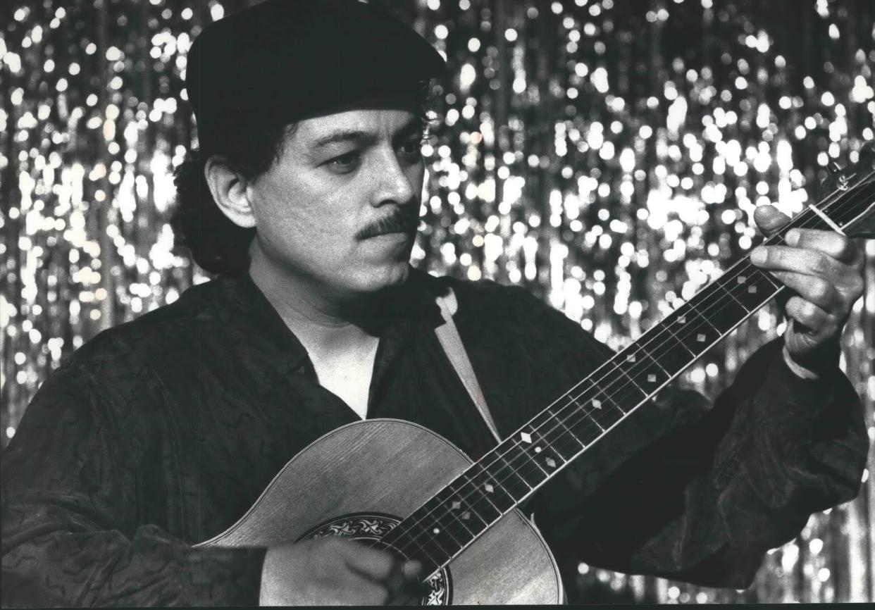 La Chazz bandleader and composer Toty Ramos plays guitar in this Journal Sentinel file photo. Ramos, 73, passed away Jan. 31, 2024 following a battle with bladder cancer.