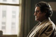 <p>Ian McShane as Mr. Wednesday in Starz’s <i>American Gods</i>.<br><br>(Photo: Starz) </p>