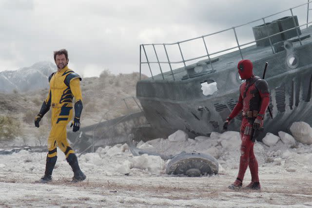 <p> Photo courtesy of 20th Century Studios/Marvel Studios</p> Hugh Jackman as Wolverine/Logan and Ryan Reynolds as Deadpool
