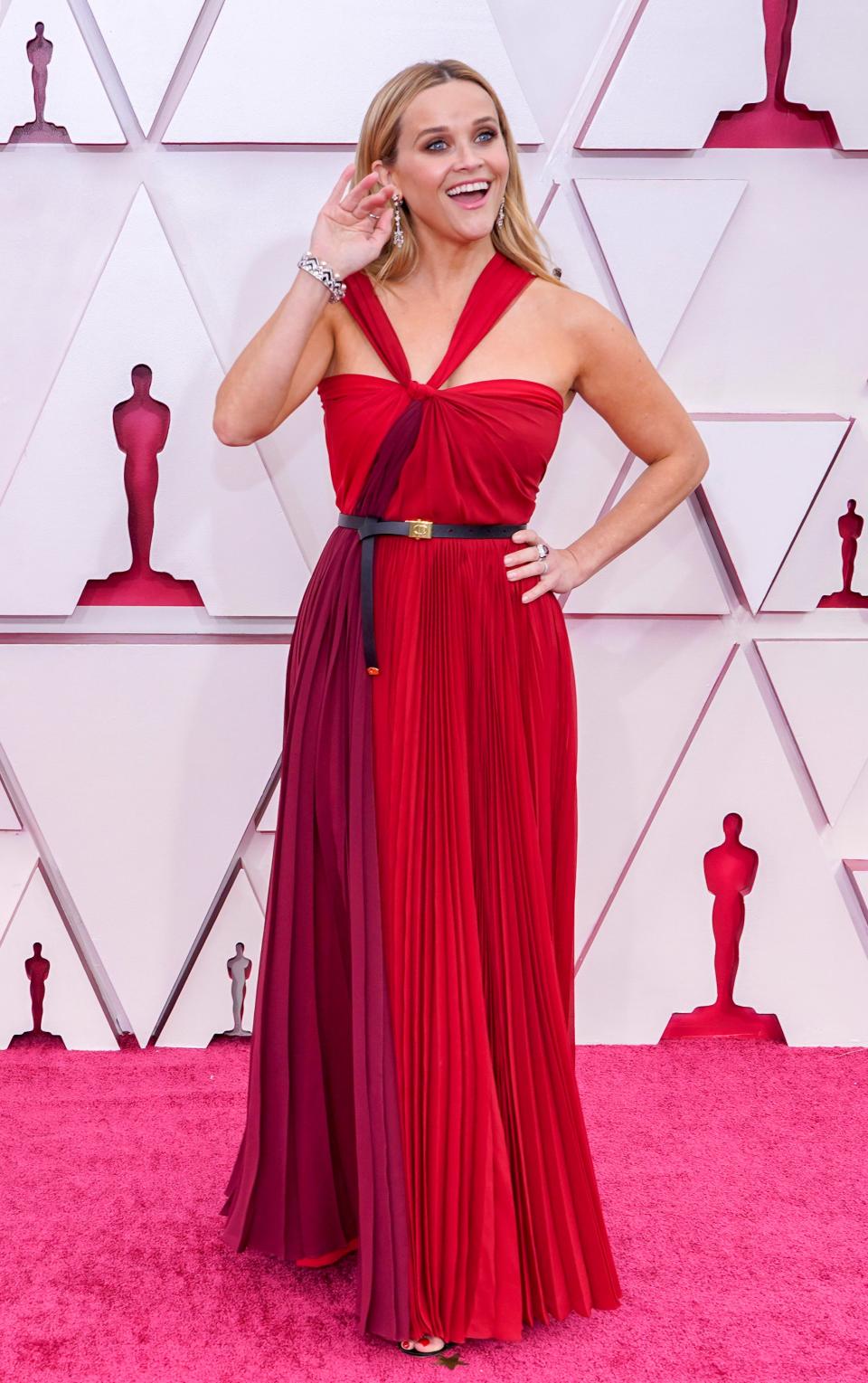 Reese Witherspoon at the 2021 Oscars wearing Christian DiorGetty
