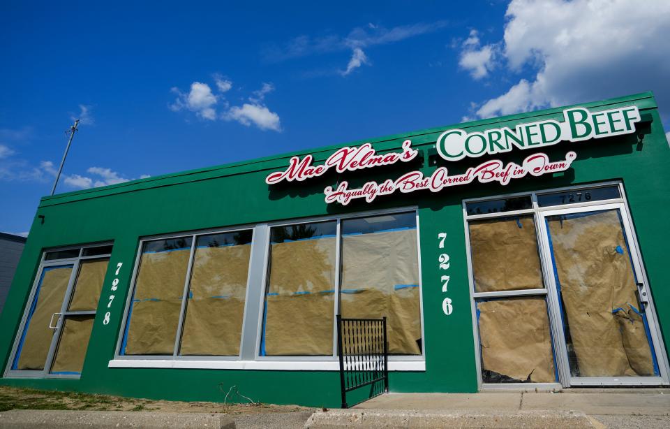 Mae Velma's Corned Beef took over the vacant building at 7276 N. Teutonia Ave. that previously housed Mama Nana's restaurant. Mae Velma's owner converted the building into two storefronts and is seeking a business for the second one.